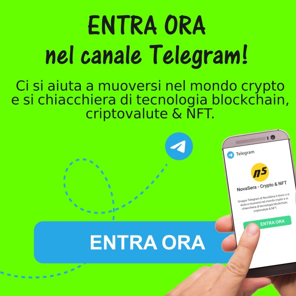 Entra Ora nel canale Telegram per creare la più grande community italiana sulle criptovalute